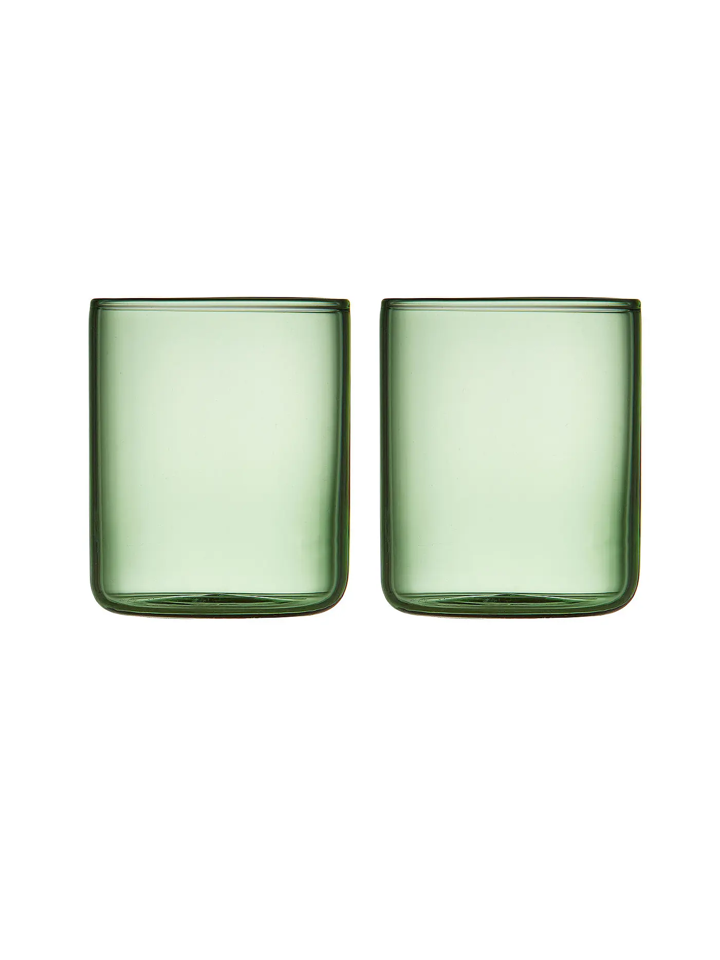 LYNGBY GLAS | Schnapsglas 2er Set TORINO 6cl Pink | hellgrün